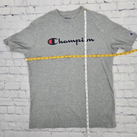 Champion Gray Men's T-Shirt SIZE:LARGE - Picture 5 of 9